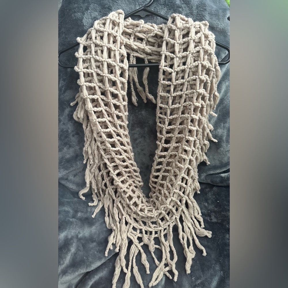 Altar’d State infinity scarf with fringe detail